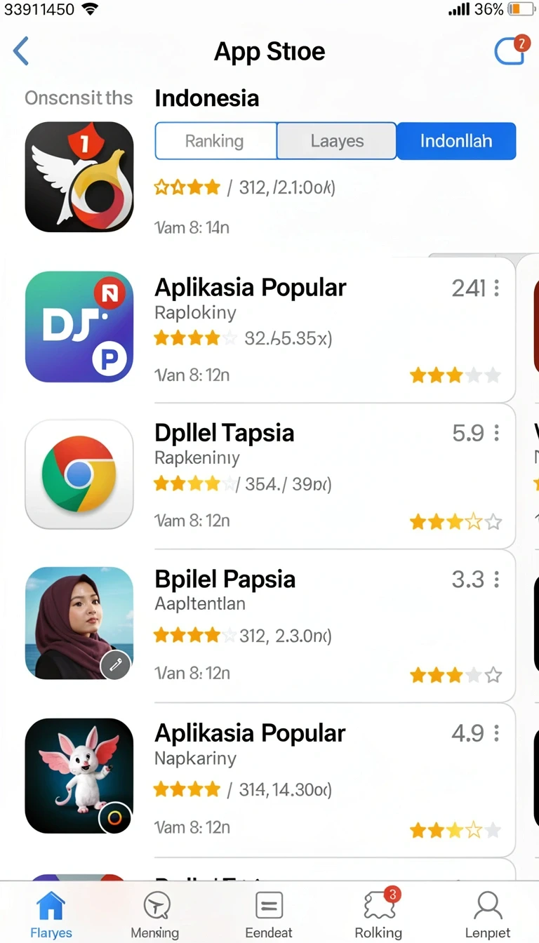 Galeri pratinjau visual putratogel build APK resmi terbaru