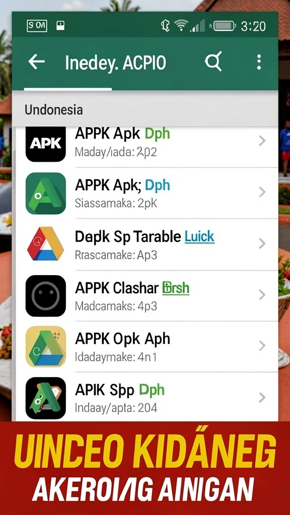 Cuplikan layar menu unduhan putratogel untuk perangkat Android