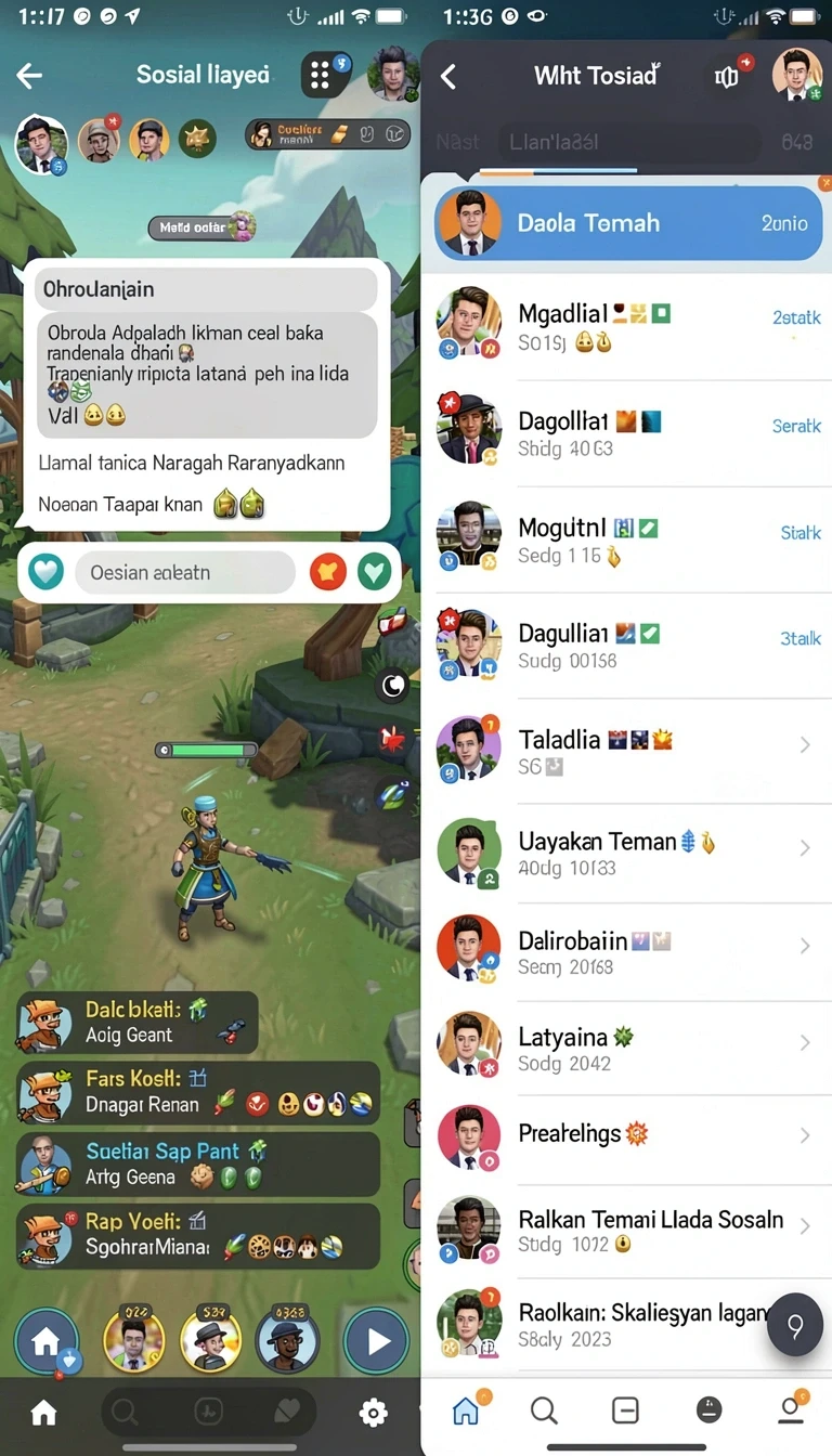 Galeri pratinjau visual putratogel build APK resmi terbaru